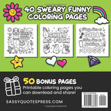 Funny Swear Coloring Book 3: Bold and Easy Cussing Art for Adults (Sweary Funny Gifts) WoodArtSupply