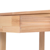 HOMCOM 42" Kitchen Trolley Cart Rolling Island, Wooden Utility Serving Cart with 2 Drawers and 3-Tier Shelf, Natural HOMCOM