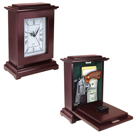 Peace Keeper Tall Rectangular Working Clock Gun Concealment Diversion Safe HYWMLY