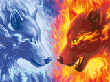 Ravensburger Fire & Ice Paint by Numbers Kit for Adults - 23549 - Painting Arts and Crafts for Ages 14 and Up Ravensburger