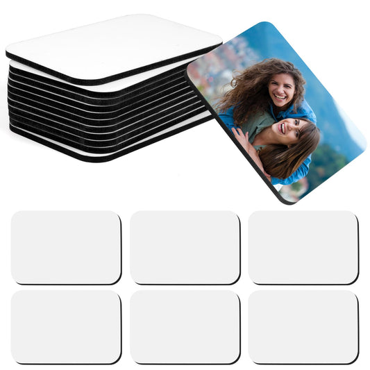 OOTSR 12 Pcs Sublimation Blank Fridge Magnets, DIY Decorative Magnets for Whiteboard Office Calendar Kitchen Home Decor, 2.36x3.54In (2:3)