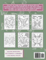 Butterfly Coloring Book: Stress-Relieving Floral and Geometric Patterns for Adult Relaxation and Mindfulness Majosta