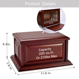 Wood Urn, Professional Wooden Urns for Human Ashes Adult,Burial-Cremation Urns (MDF) MAKEY'S