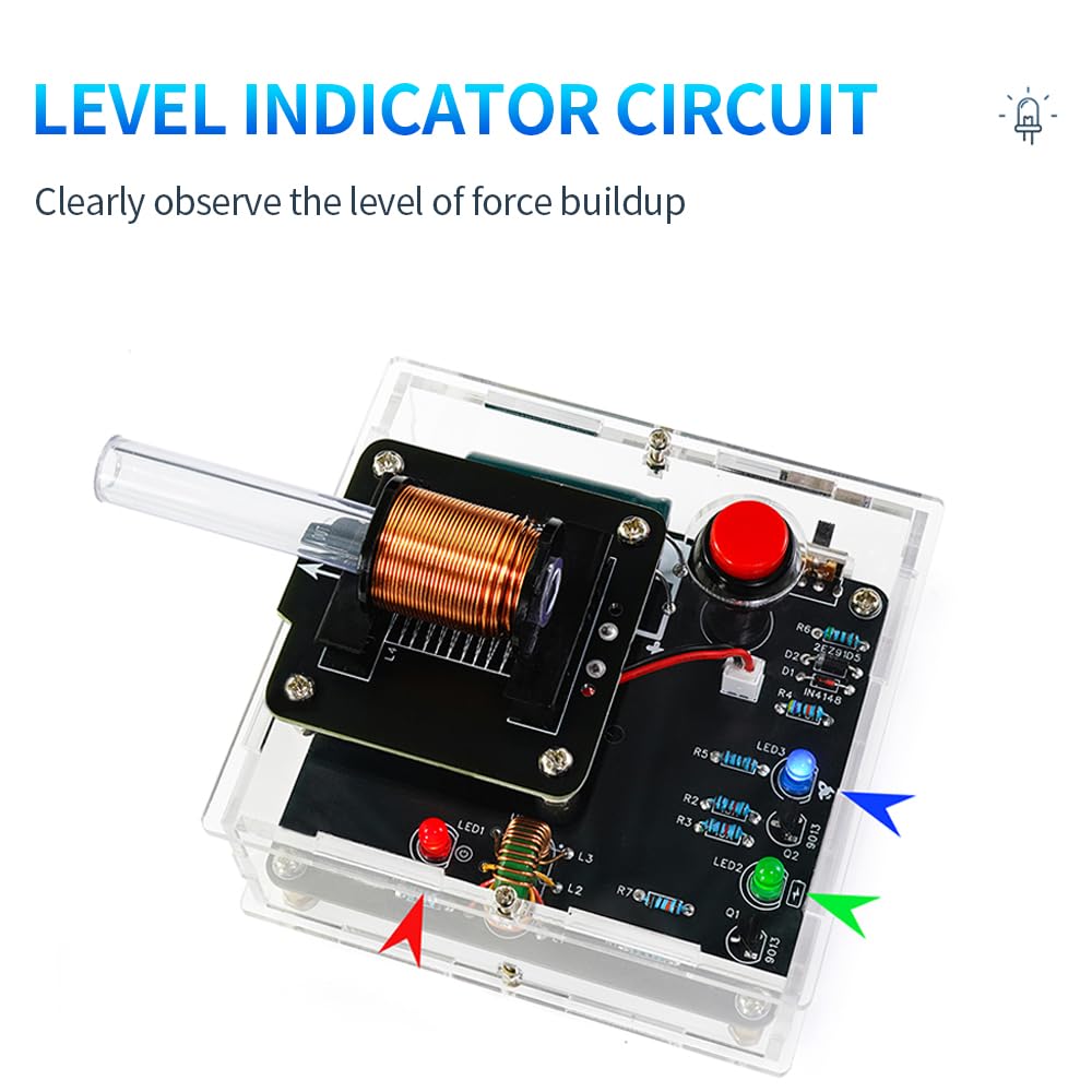 STEM Projects DIY Toys Soldering Practice Kit, Electric Magnetic Transmitter Educational Electronics Kit, Mini DIY Shooting Game Toy Gift for Teens Boys Girls TKXEC