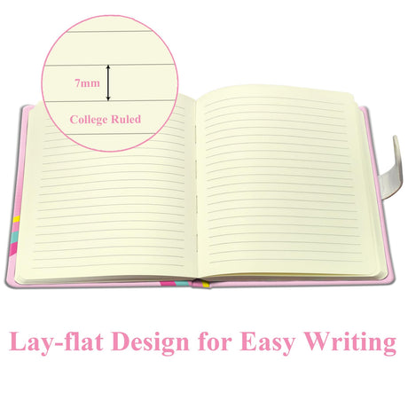 DWIYITTN Unicorn Journal for Girls - Gift for Kids - Diary with Pen & Magnetic Closure, 192 Pages for Writing, 5.3"x7.5" Hardcover Lined Notebook DWIYITTN