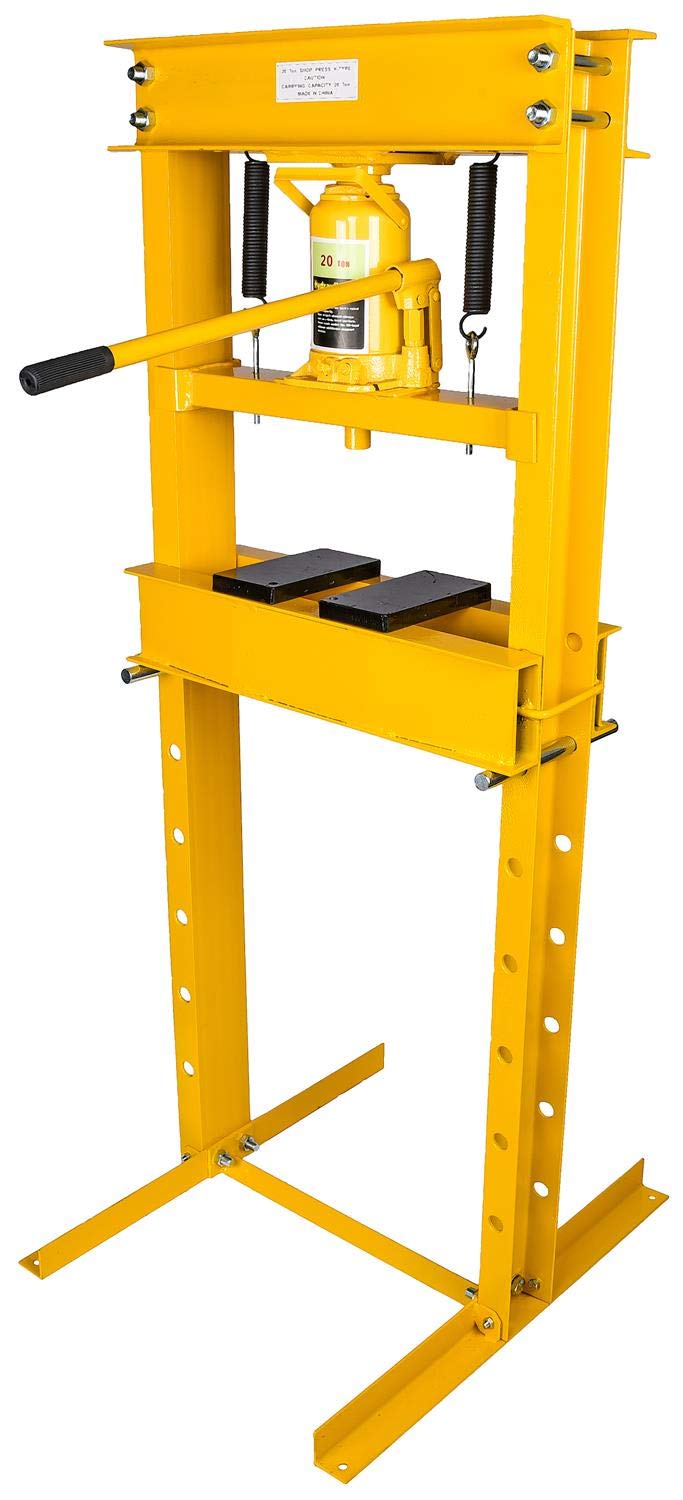 JEGS 81637 Hydraulic Shop Press 20-Ton Floor Mount Working Range: Up to 30 3/4 i JEGS