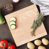 John Boos Chop-N-Slice Maple Wood Cutting Board for Kitchen Prep, 1" Thick, Small, Edge Grain, Square Charcuterie Boos Block, 10" x 10", Reversible John Boos