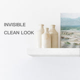 QEEIG Bathroom Floating Shelves for Wall - 15.7" Wall Mounted Shelf Over Toilet Farmhouse Home Decor Display Bookshelf Small 15.7 x 6.7 inch Set of 2, White (008-40W) QEEIG