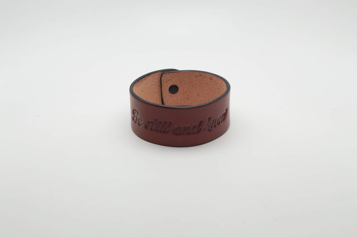 Realeather Solid Natural Veg Tan Leather Bracelet, Natural, Pack Of 8 US Realeather