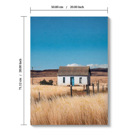 Farmhouse House Wall Art Canvas Print HouseOfZazla
