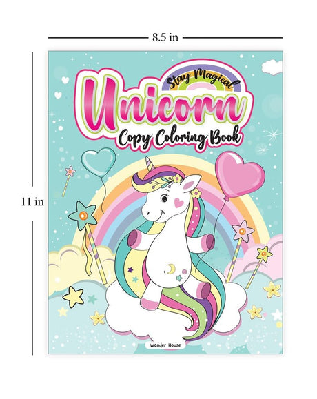 Stay Magical Unicorn Copy Coloring Book: Fun Activity Books For Children WoodArtSupply