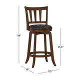 Hillsdale Presque Isle Swivel Stool, Counter Height, Cherry Hillsdale