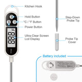 BAEMEFLE Candy Thermometer Digital Instant Read for Meat Kitchen Cooking Food Oil Deep Fry BBQ Grill Smoker (1, 9.4in) BAEMEFLE