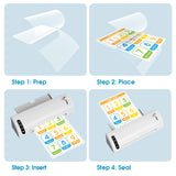 KTRIO Laminating Sheets, Hold 8.5 x 11 inches Sheets, 200 Pack, 3 Mil Clear Thermal Laminate Pouches for Laminator, 9 x 11.5 inch Lamination Paper for School, Home & Office KTRIO