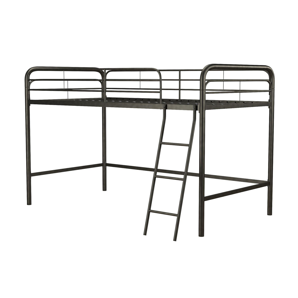 DHP Jett Junior Twin Metal Loft Bed, Black DHP