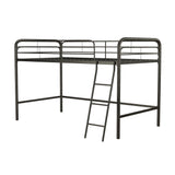 DHP Jett Junior Twin Metal Loft Bed, Black DHP