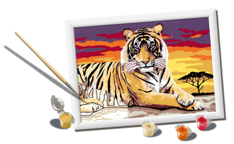 Ravensburger CreArt Majestic Tiger Paint by Numbers Kit for Kids - Painting Arts and Crafts for Ages 11 and Up Ravensburger