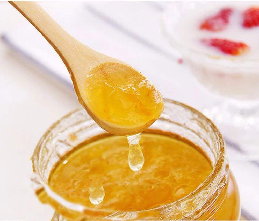 FOYARA Small Wooden Salt Spoon Solid Wood Condiments Spoon Handmade Honey Teaspoon 5 inch - Set of 10 FOYARA