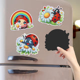 6 Pcs Refrigerator Diamond Art Magnets, Diamond Painting Kits, Fridge Stickers Diamond Art Kits for Adults DIY Home Decors - Ladybug Generic