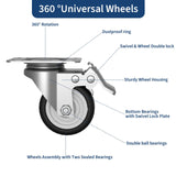 GarveeHome Heavy Duty Garage Storage Cabinet with Wheels, Rolling Tool Cabinet with Adjustable Shelf & Lockable Doors, Rust Resistant for Home Office Workshop, GarveeHome