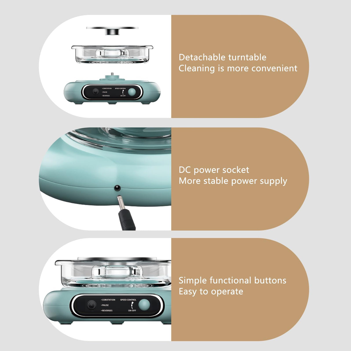 BIYQFCR Mini Pottery Wheel - 4.7Inch Rotating Electric Pottery Wheel, Pottery Wheel for Adults,Comes with 8Plastic Tools and 6Clay Sets,Suitable for Kids,Teenagers and Adults Beginners Craft Clay Kit BIYQFCR