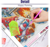 Christmas Gnome Diamond Painting Kits for Adults - 5D Gnome Diamond Art Kits for Beginners, DIY Christmas Diamond Painting Art Crafts, are Great for Decorating Home Walls and Holiday Gifts 14X14Inch Xylogist