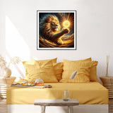 Reluohuo Lion Diamond Painting Kits for Beginner, 5D Full Drill Diamond Art Kits for Adults, DIY Diamond Art Kits for Home Wall Decor, 12x12 Inch Reluohuo