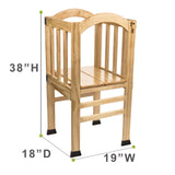 True Tot Toddler Tower - Folding Montessori Kitchen Stool for Children | Safety Rail & Non-Slip Rubber Feet | Adjustable Height | Solid Wood Construction Supports up to 100 lbs | Foldable for Storage True Growth Play - Learn - Grow