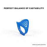 Siraya Tech Cast 3D Printer Resin Best Balance of Easy Burning and Printing Smooth Surface High Resolution Castable 405nm UV-Curing Resin for Jewelry and Metal Parts (Royal Blue, 1kg) Siraya Tech