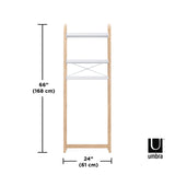 Umbra Bellwood Over The Toilet Shelf System, White/Natural Umbra