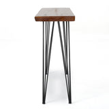 Chana Industrial Faux Live Edge Rectangular Bar Table by Christopher Knight Home Christopher Knight Home