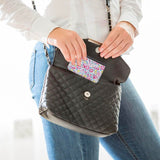 ZUYYON 2 Pcs Sublimation Blank Business Card Holder PU Leather Name Card Case Pocket Heat Transfer Blank Card Carrier Case Wallet with Magnetic Shut for Men Women ZUYYON