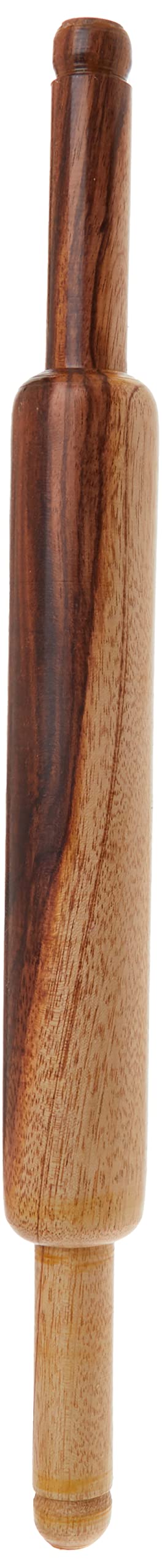 Tabakh Manual Wooden Roti Chapati Flatbread Tortilla Presser Maker with Rolling Pin, 10-Inch Ckitze