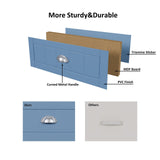 Cakhdry Dresser for Bedroom, 6 Drawer Dresser, Wide Chest of Drawers for Closet,TV Stand with Sturdy Frame and Wood Top, Easy Pull Handles for Clothes, Living Room, Hallway, Entryway,Light Blue Cakhdry