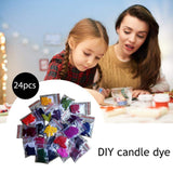 Candle Dye, Soy Candle Wax Dye Chips for Candle Making,Vivid Candle Colour Dye Soy Wax,Candle Dye for Candle Making, Wax Colour Dye for Candle, Soy Wax Dyes, (24 Colors) Generic