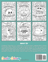 Food Puns Coloring Book: A Coloring Book Featuring Illustrations of Hilarious Food Characters With Clever Wordplay Humor WoodArtSupply