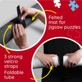 Trefl Puzzle Mat 500-6000 pcs. for Carrying and Storing Puzzles, Mat with Strong Velcro, Large Size, for Jigsaw's Up to 53.5 x 37.8 in Trefl