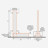 Groz 01012 Steel Square Set, 3 Piece Groz