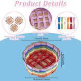 FREEBLOSS 12 Set Basket Making Kit Creative Raffia Basket with Instruction Easter Basket Making Kit Basket Weaving Supplies for Adults Creative Woven Bowl Kits for Easter Activities 8 * 8'' Template FREEBLOSS