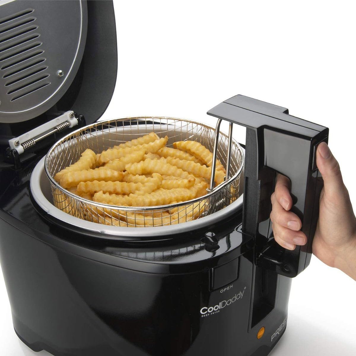 Presto 05442 CoolDaddy Cool-touch Deep Fryer - Black Presto