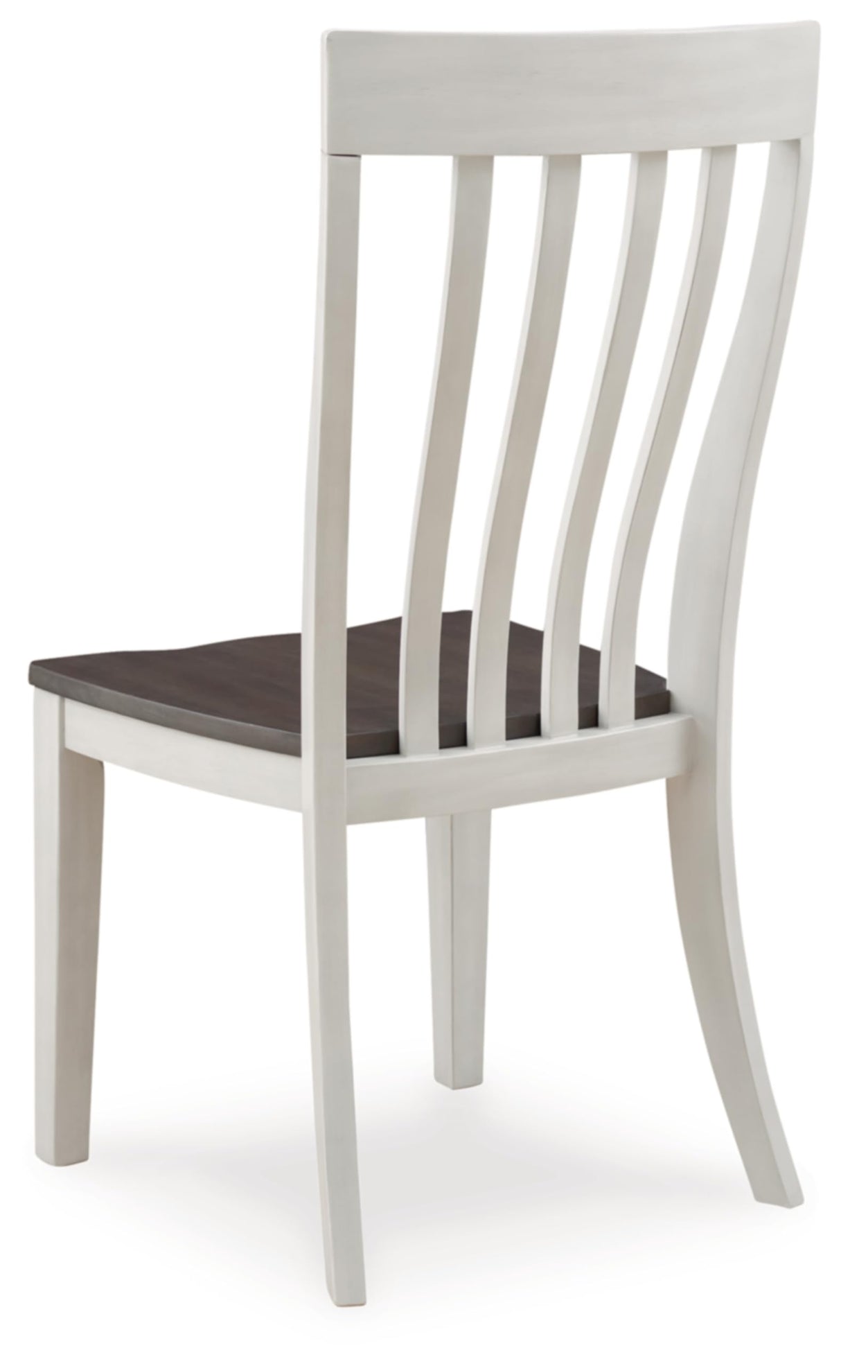 Signature Design by Ashley Darborn Farmhouse Armless Dining Chair with Contoured Seat, Set of 2, White & Gray Signature Design by Ashley