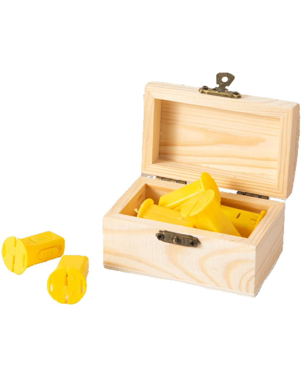 Xhqsulsclac 24 Piece Small Wooden Box Unfinished Wooden Treasure Box with Lids for DIY Crafts (3.6 x 2.1 x 1.8 inches) Xhqsulsclac