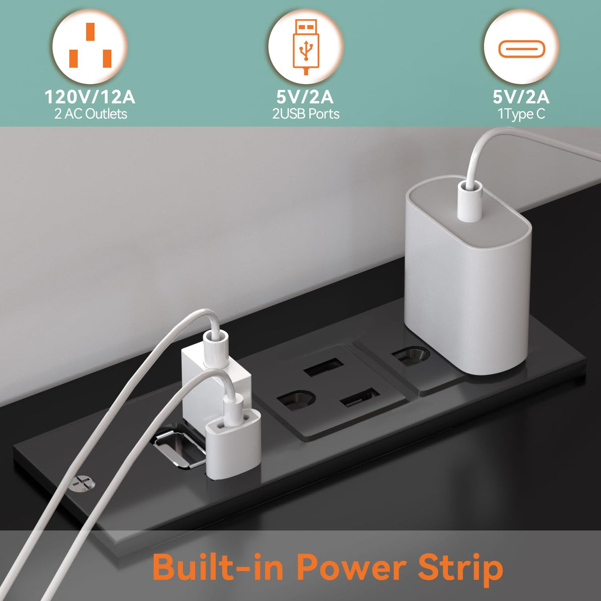 FJTJBSI Dresser with Power Outlets and LED Lights Wooden 6 Drawer Dresser with Large Organizer Tall Black Drawer for Bedroom Modern Chest of Drawers Closet for Living Room Kids Room FJTJBSI