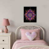 DIAMOND DOTZ Neon Flock Mandala Diamond Painting Kits for Adults - Colorful Diamond Art Kits a Relaxing Creative Craft Kit with Dotz Gems 18x14 DIAMOND DOTZ