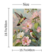 ACIOPPL Paint by Numbers for Adults Beginner Hummingbird DIY Acrylic Painting Kits Bird Oil Painting by Number Kit Bird Drawing Paintwork Acrylic Paint Canvas for Home Wall Decor Flower Hummingbird Generic