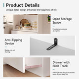 oneinmil 70" H 6-Tier Bookshelf with 3 Drawers, White Bookcase with 3-Tier Open Shelves, Tall Book Shelf with Storage Space, Wooden Storage Cabinet for Living Room, Bedroom, Office (White, 6-Tier) oneinmil