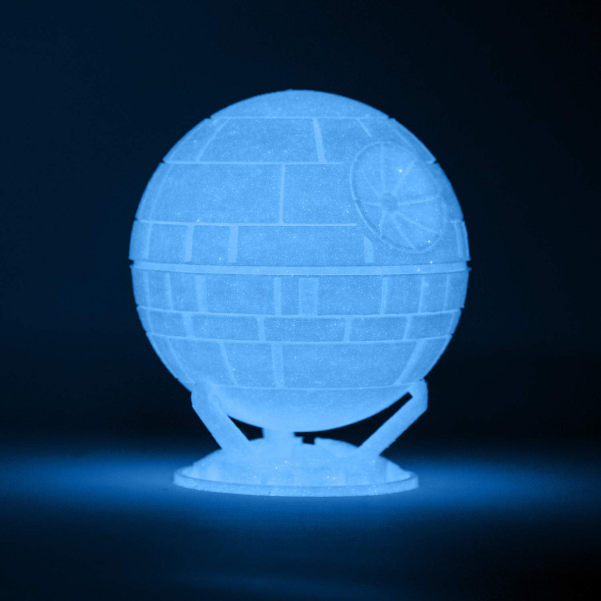 Gizmo Dorks Low Odor ABS 3D Printer Filament 1.75mm 1kg, Glow in The Dark Blue Gizmo Dorks