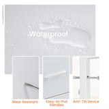 Sweetcrispy Nightstand Set of 2 with 2 Storage Drawers, 20" Height Small Bed Side Furniture End Table, Wooden Top Fabric Cabinet Kids Mini Dresser for Bedroom, Closet, Entryway, College Dorm Sweetcrispy