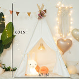 RongFa Teepee Tent for Kids-Portable Children Play Tent Indoor Outdoor (White) RONGFA
