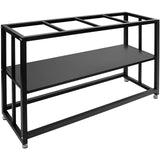 HONYTA Fish Tank Stand Heavy Duty Metal Aquarium Stand 55 Gallon Tank Stand 660LBS 48.4" L x 14.17“W x 29.5”H, Double Layer for Home and Office More Storage Space, Black HONYTA